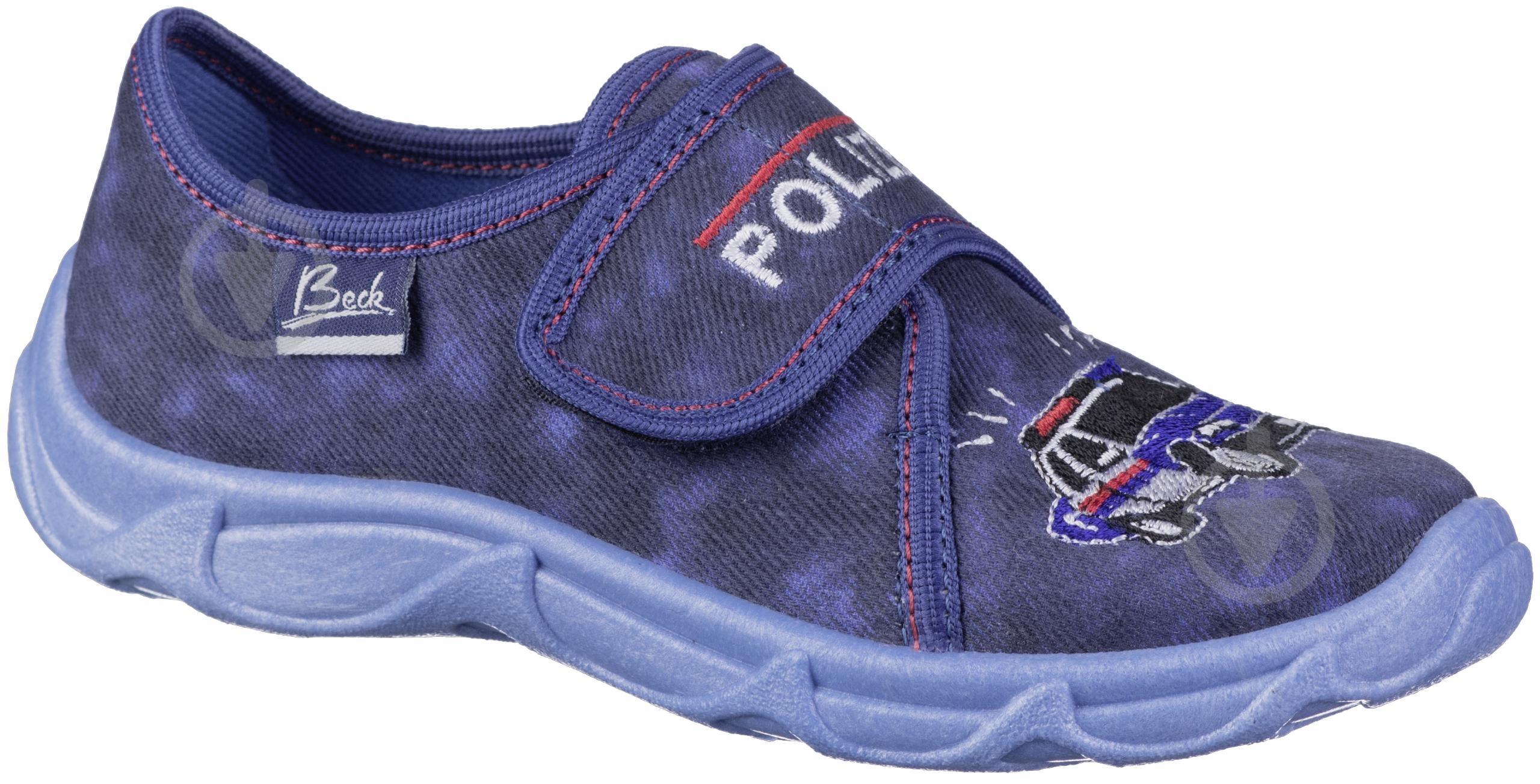 Тапочки для мальчиков Beck Polizei р.29 темно-синий 211750629AB5 - фото 2