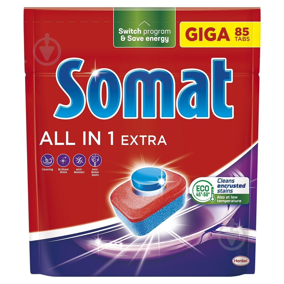 Таблетки для посудомийних машин Somat All in one Extra 85 шт. - фото 1