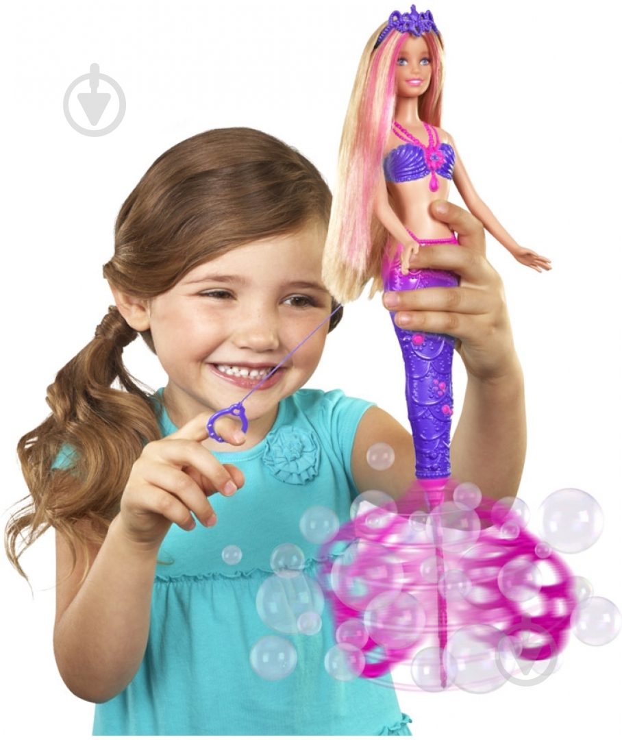 Кукла Русалка Сказочные пузырьки CFF49 - фото 4 Кукла Русалка Сказочные пузырьки CFF49 - фото 4