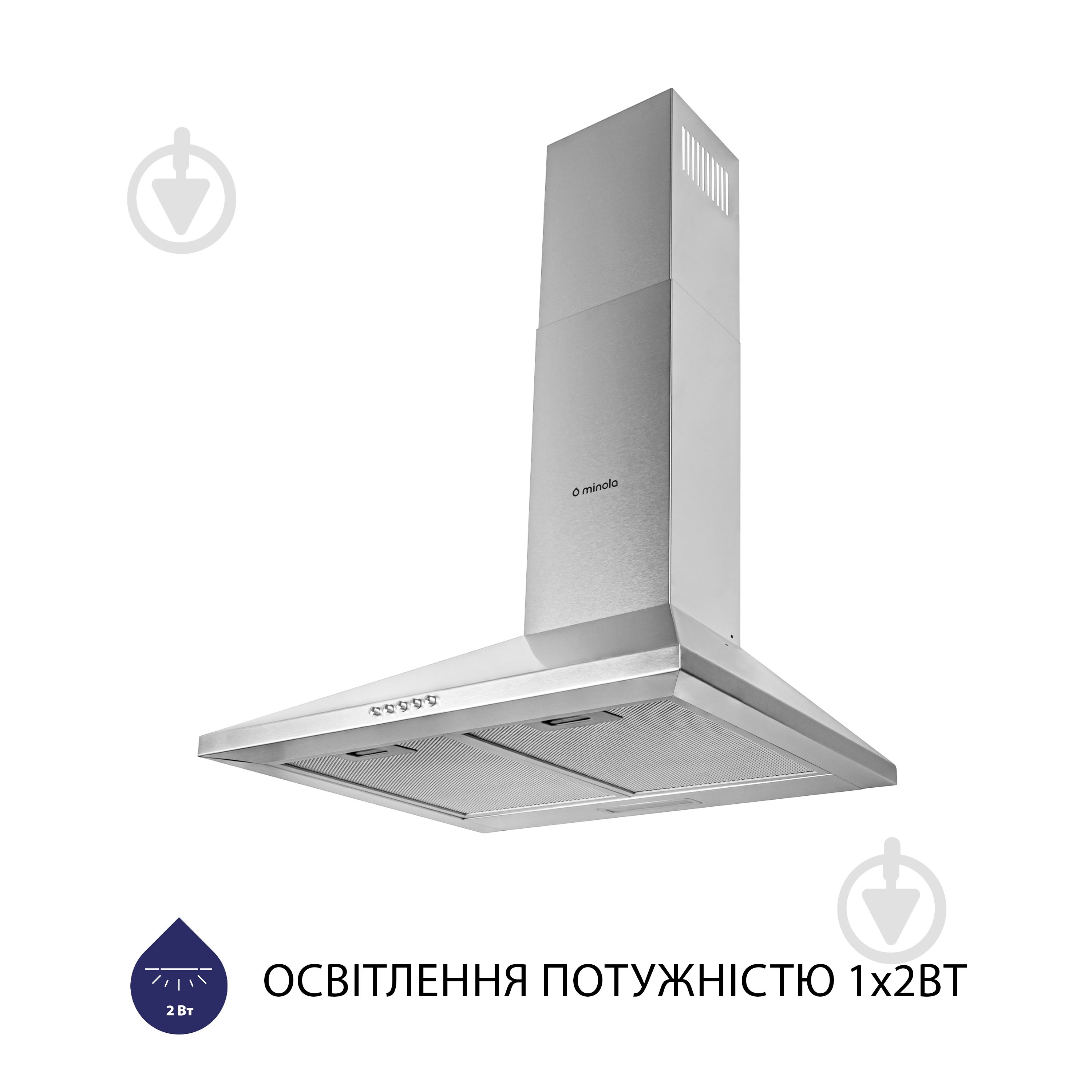 Витяжка Minola HK 5614 I 1000 LED купольна - фото 3