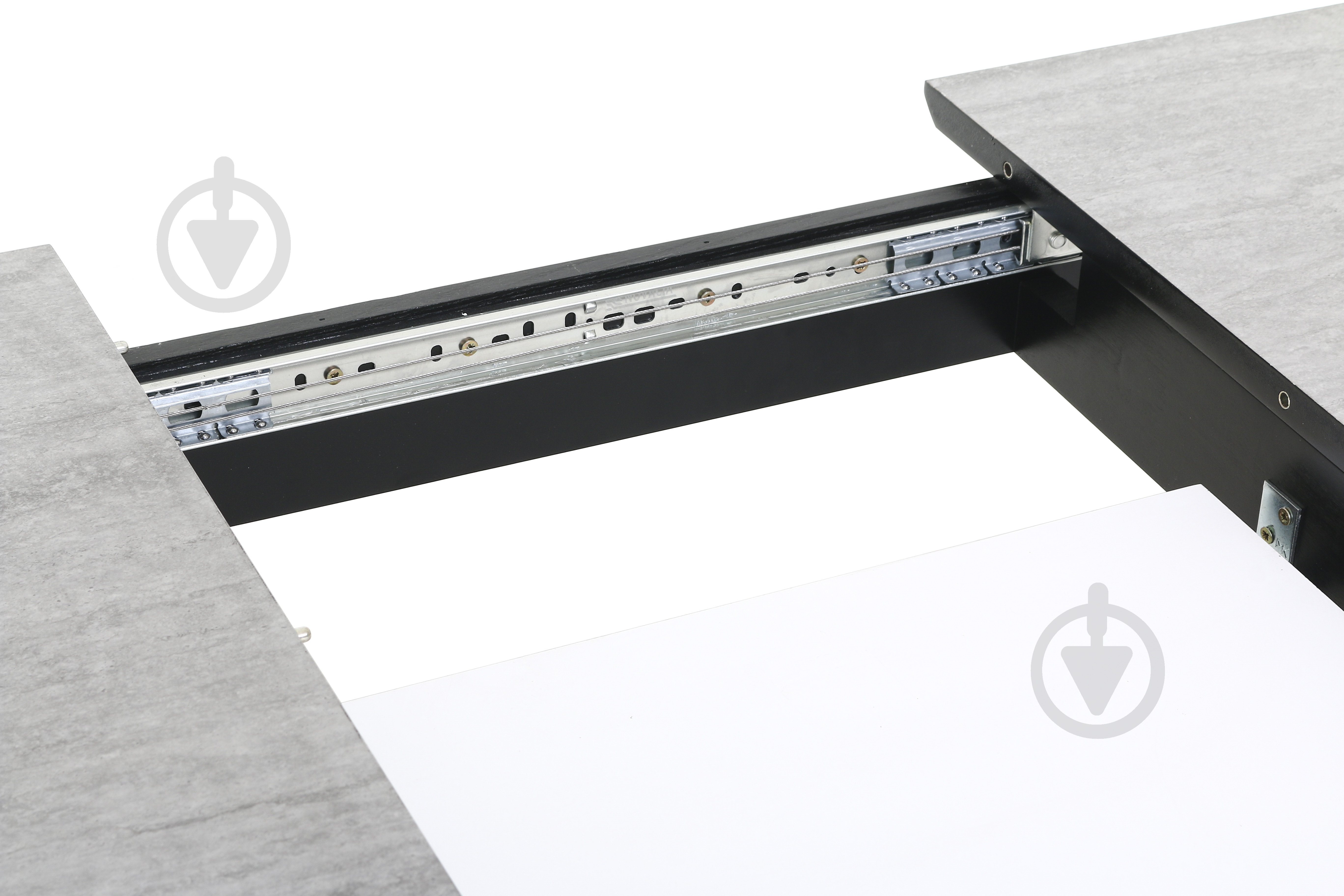 Стіл Відень 1200(1600)x760x800мм сірий матовий/дерево венге - фото 6 Стіл Відень 1200(1600)x760x800мм сірий матовий/дерево венге - фото 6