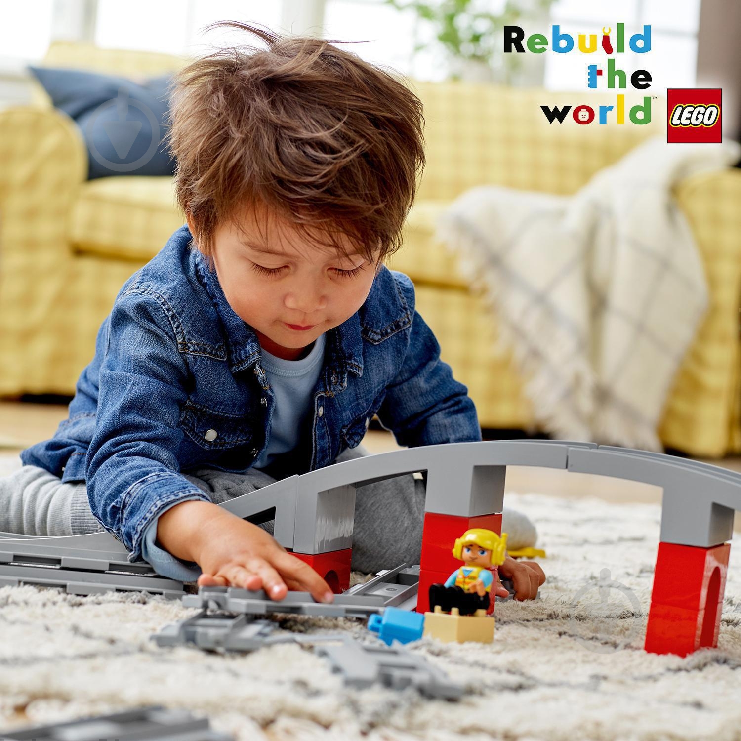 ᐉ Конструктор LEGO DUPLO Железнодорожный мост и рельсы 10872