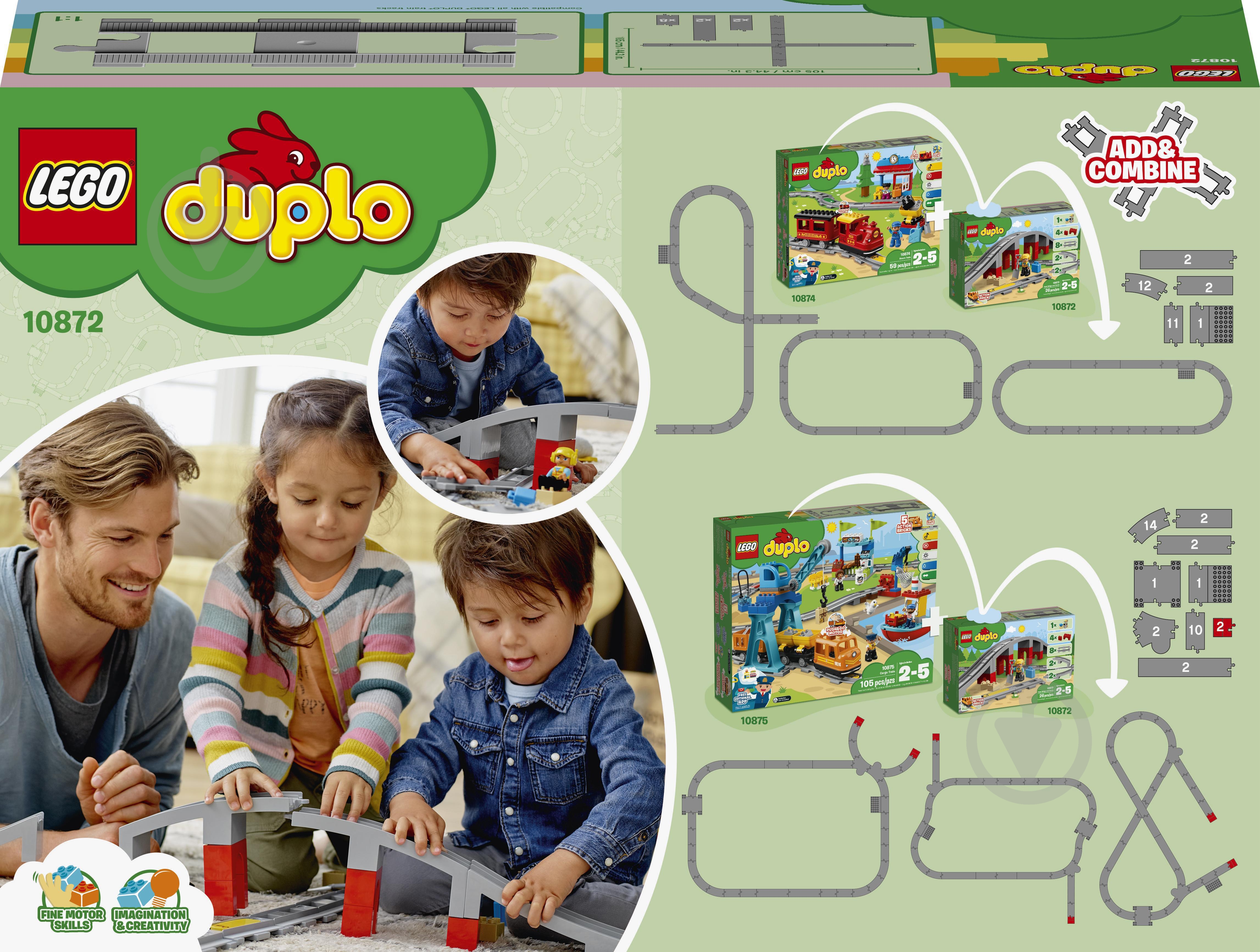 つんつんページ ᐉ Конструктор LEGO DUPLO Железнодорожный мост и рельсы 10872