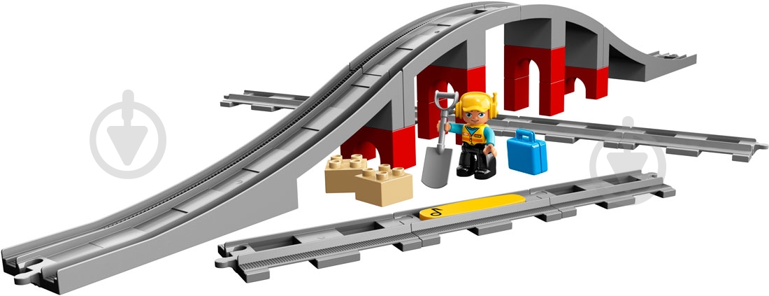 ᐉ Конструктор LEGO DUPLO Железнодорожный мост и рельсы 10872