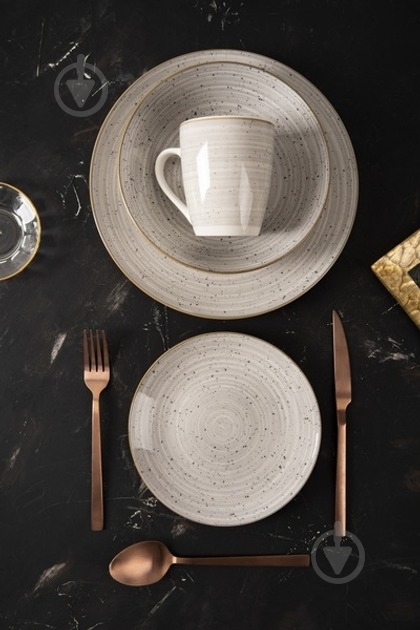 Тарілка обідня Limited Edition Stony Grey 26,5 см (CG-012-1) - фото 5 Тарілка обідня Limited Edition Stony Grey 26,5 см (CG-012-1) - фото 5