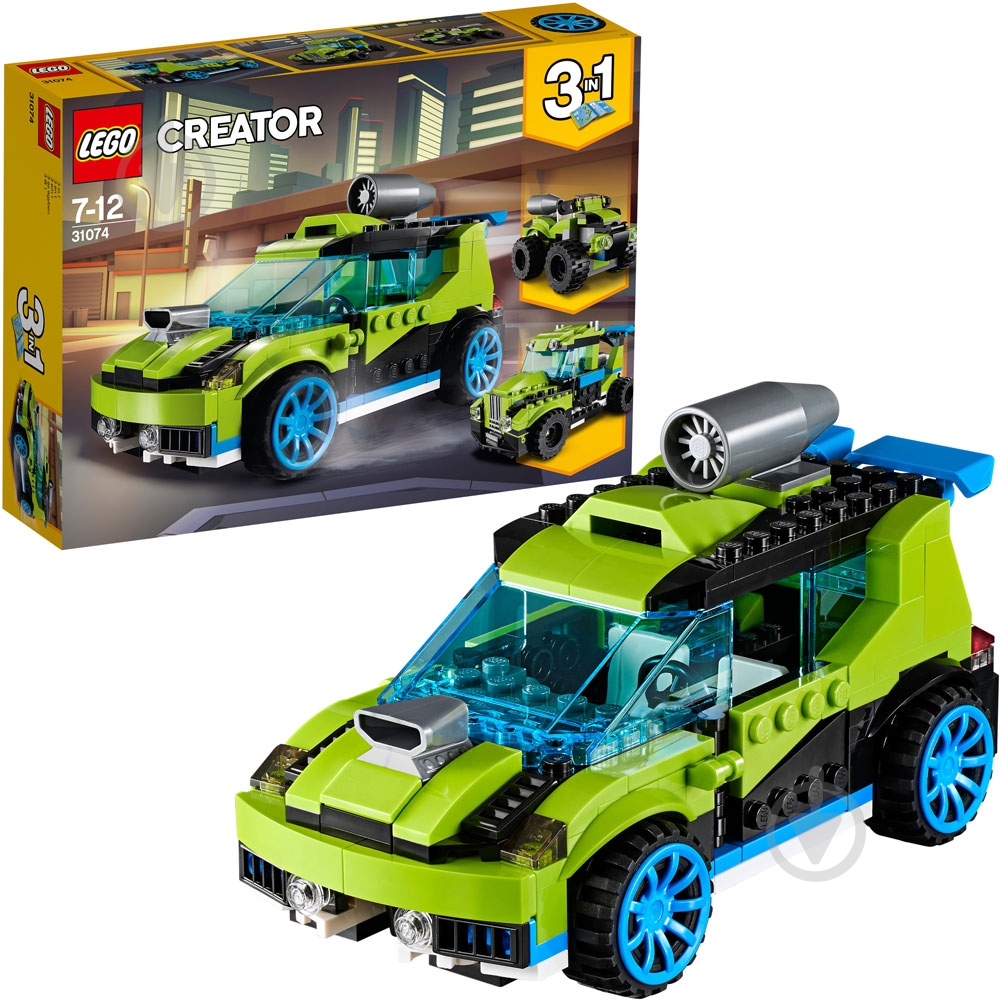 Конструктор LEGO Creator Гоночный автомобиль «Ракета» 31074 - фото 2 Конструктор LEGO Creator Гоночный автомобиль «Ракета» 31074 - фото 2