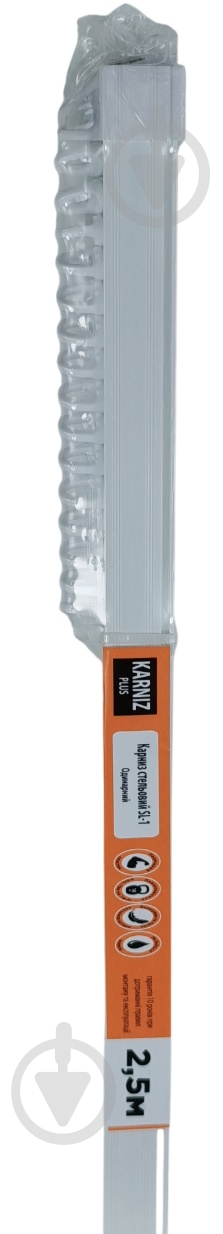 Карниз стельовий Karniz plus одинарний 250 см 1 шт. - фото 4 Карниз стельовий Karniz plus одинарний 250 см 1 шт. - фото 4