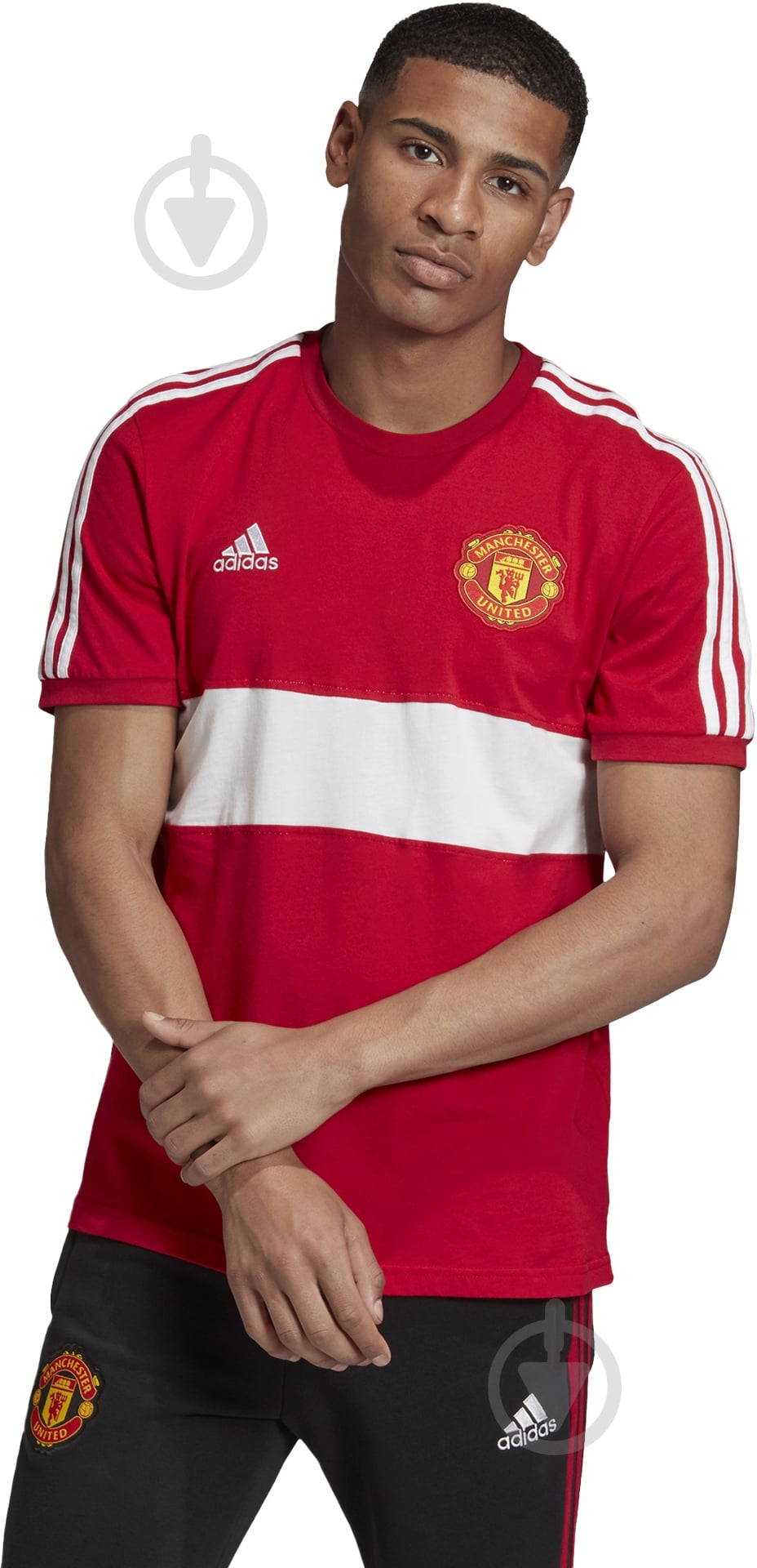 Футболка Adidas MUFC 3S TEE FR6640 р.XL красный - фото 2