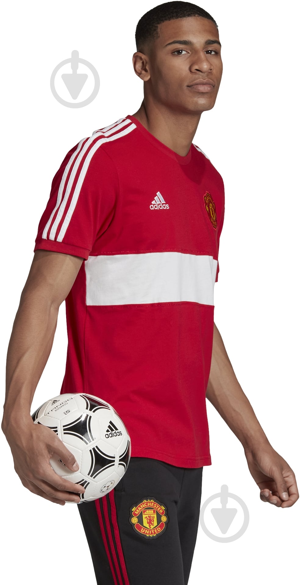Футболка Adidas MUFC 3S TEE FR6640 р.XL красный - фото 6