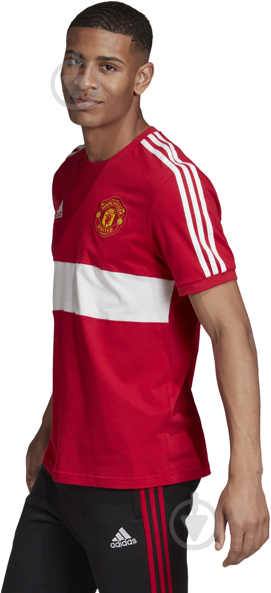 Футболка Adidas MUFC 3S TEE FR6640 р.XL красный - фото 7