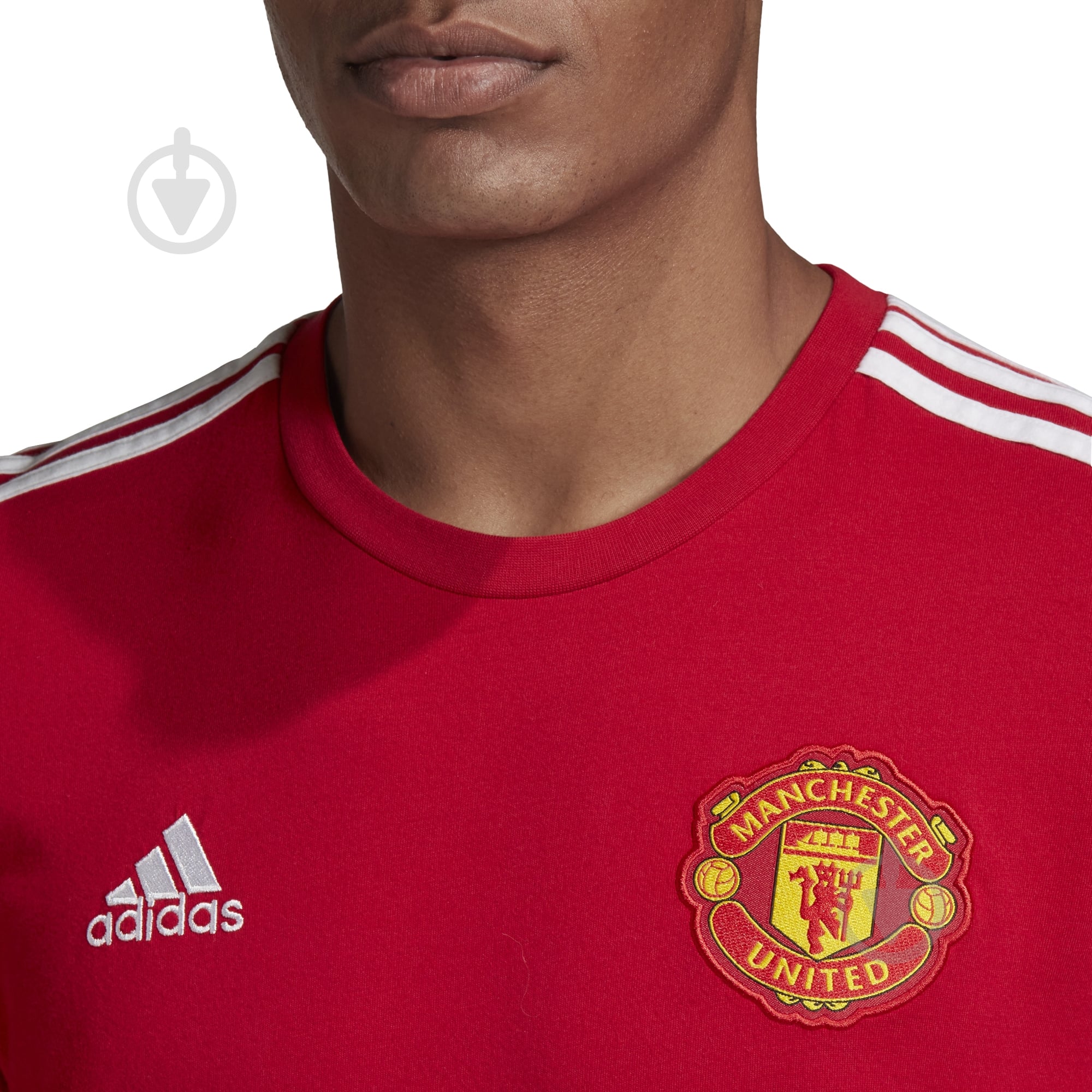 Футболка Adidas MUFC 3S TEE FR6640 р.XL красный - фото 8