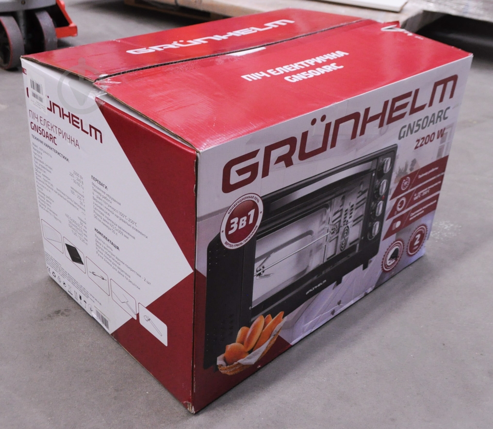 УЦЕНКА! Электрическая печь Grunhelm GN50ARC (УЦ №52) - фото 2 УЦЕНКА! Электрическая печь Grunhelm GN50ARC (УЦ №52) - фото 2