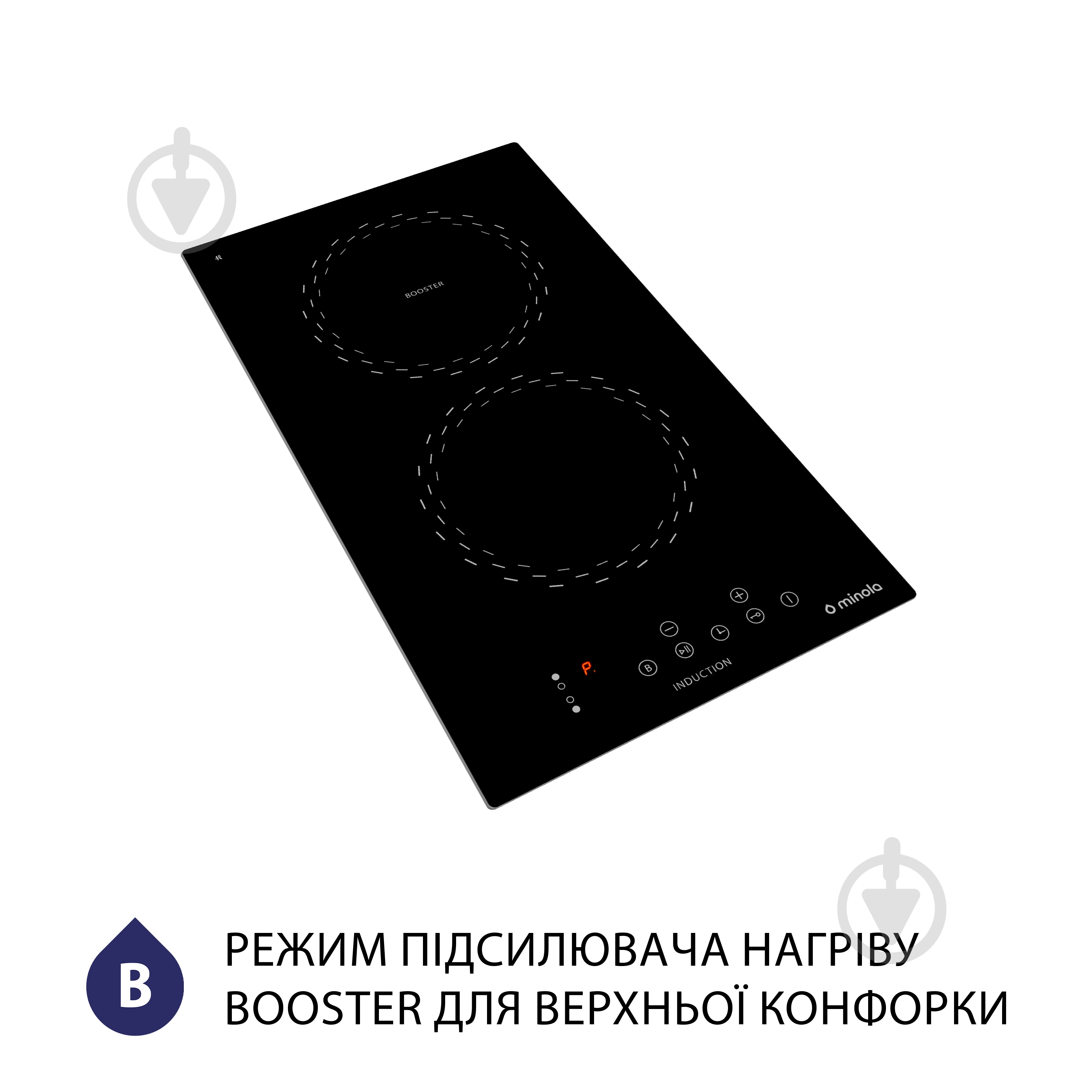 Варочная поверхность индукционная Minola MI 3038 KBL - фото 4 Варочная поверхность индукционная Minola MI 3038 KBL - фото 4