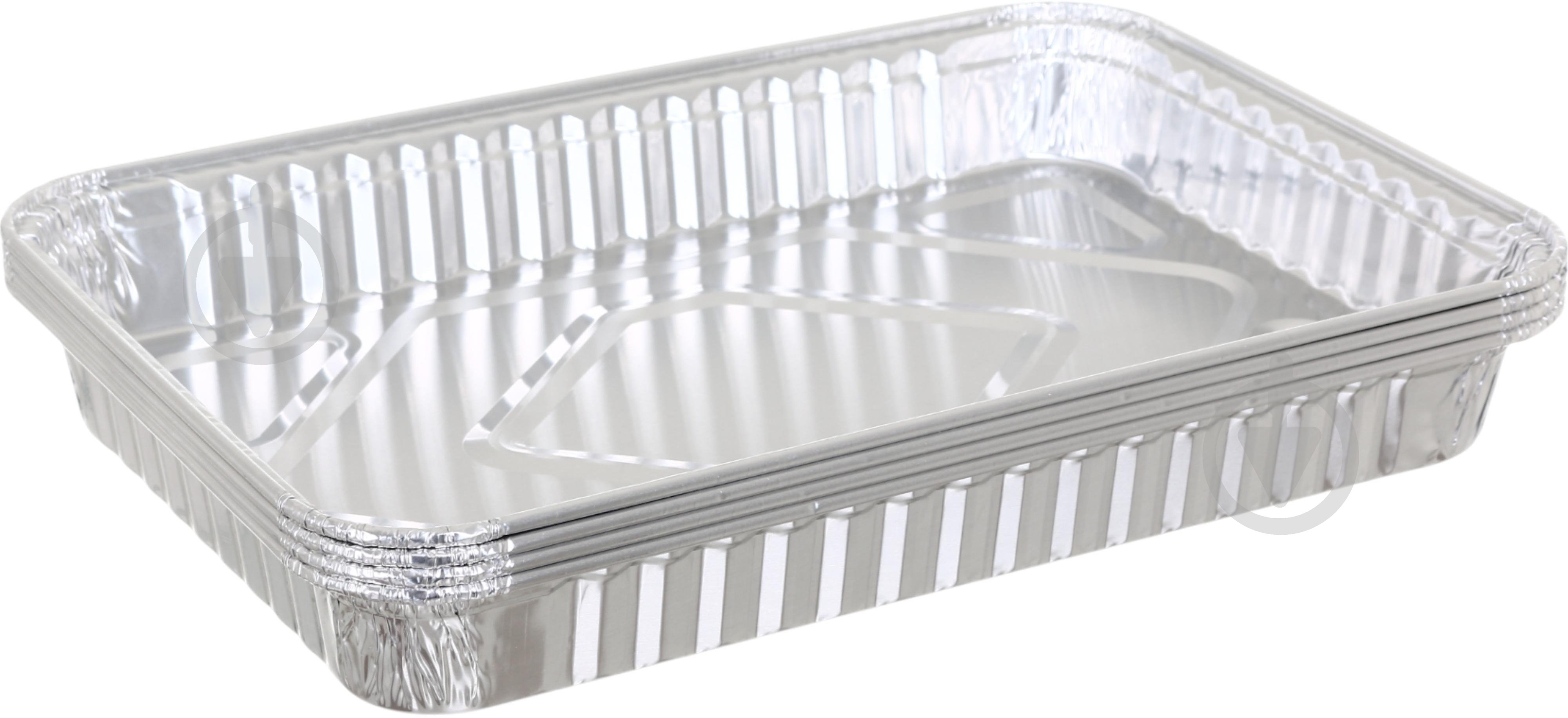 Контейнер BBQ для барбекю 32х23х4 см 4 шт - фото 2 Контейнер BBQ для барбекю 32х23х4 см 4 шт - фото 2