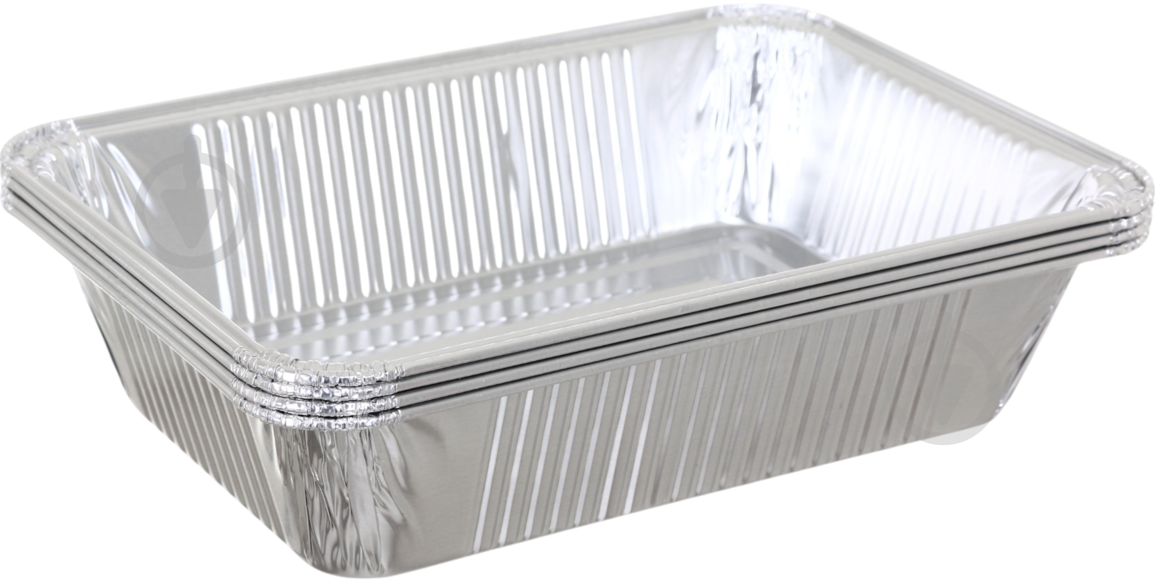 Контейнер BBQ для барбекю 22х15,5х4,8 см 4 шт - фото 2 Контейнер BBQ для барбекю 22х15,5х4,8 см 4 шт - фото 2