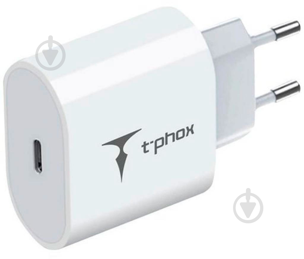 Мережевий зарядний пристрій T-PHOX iSpeed PD Charger (20W) - White - фото 2