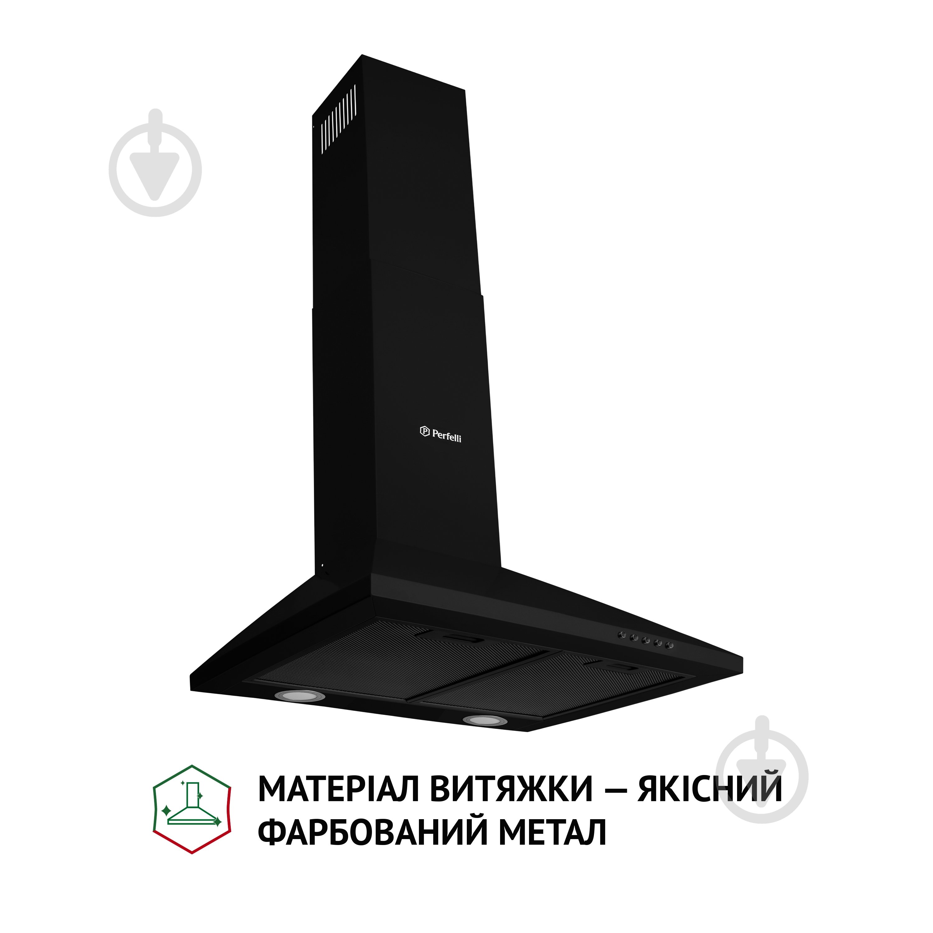 Витяжка Perfelli K 5210 BL 700 LED купольна - фото 2