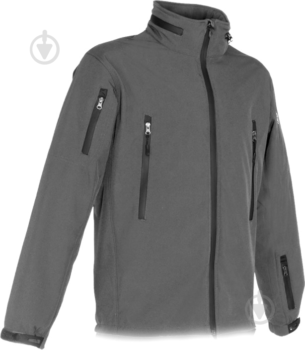 Куртка мужская демисезонная TORNADO "СОФТШЕЛЛ" Р 48-50. Рост 170-176cм р.M серая - фото 2 Куртка мужская демисезонная TORNADO "СОФТШЕЛЛ" Р 48-50. Рост 170-176cм р.M серая - фото 2