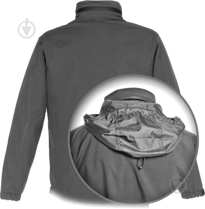 Куртка мужская демисезонная TORNADO "СОФТШЕЛЛ" Р 48-50. Рост 170-176cм р.M серая - фото 7 Куртка мужская демисезонная TORNADO "СОФТШЕЛЛ" Р 48-50. Рост 170-176cм р.M серая - фото 7