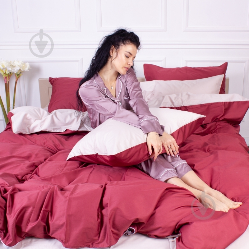 Наволочка Satin Premium 0847+0841 Billy 40x60 см кремовый/красный MirSon - фото 3 Наволочка Satin Premium 0847+0841 Billy 40x60 см кремовый/красный MirSon - фото 3