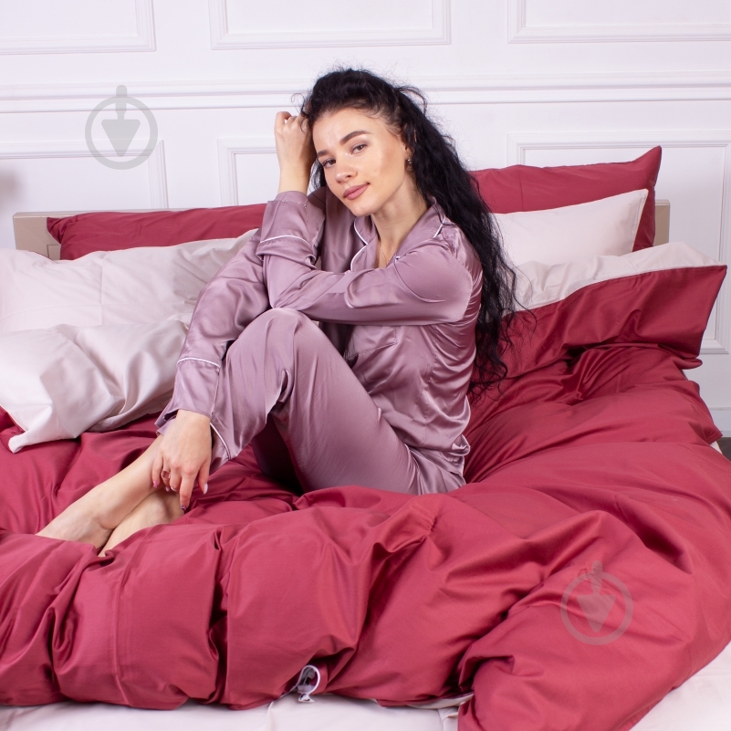 Наволочка Satin Premium 0847+0841 Billy 40x60 см кремовый/красный MirSon - фото 4 Наволочка Satin Premium 0847+0841 Billy 40x60 см кремовый/красный MirSon - фото 4