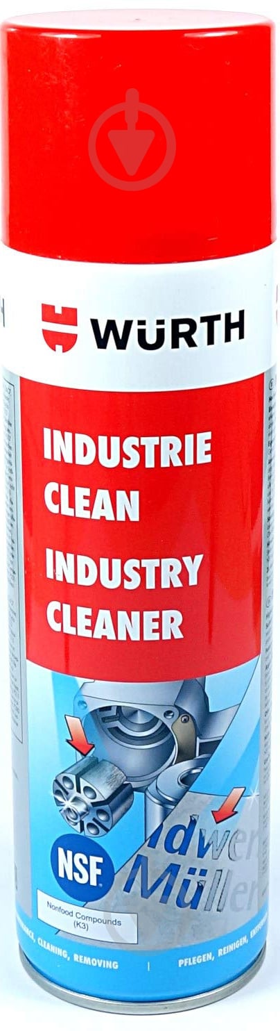 Очиститель промышленный WURTH 0893140 500 мл - фото 1