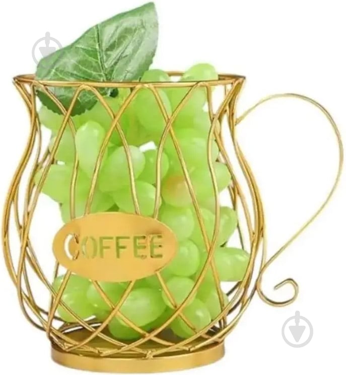 Фруктовница Viva LACY MUG GOLD 18x14x9.5 см (B090059) - фото 1