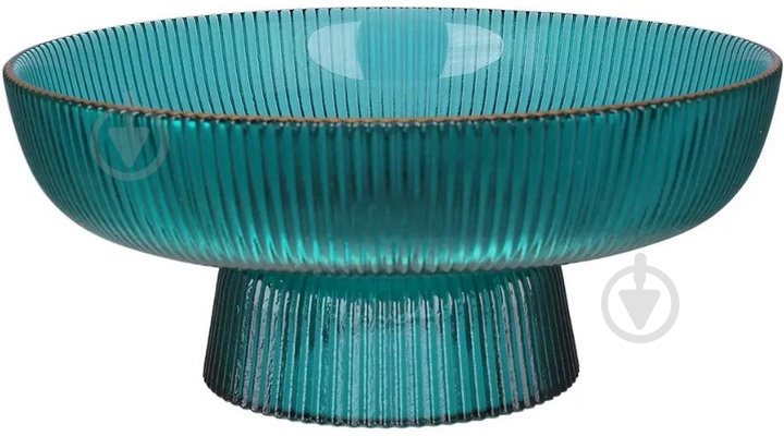 Блюдо на ножке Viva EDGE GREEN 26.5х11 см (B100063) - фото 1