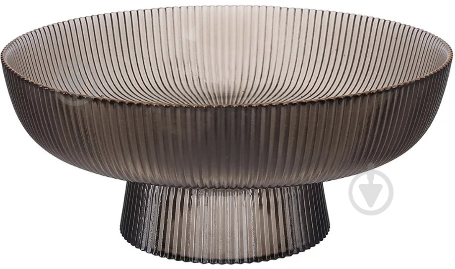 Блюдо на ніжці Viva EDGE FUME 26.5 х 11 см (B100066) - фото 1 Блюдо на ніжці Viva EDGE FUME 26.5 х 11 см (B100066) - фото 1