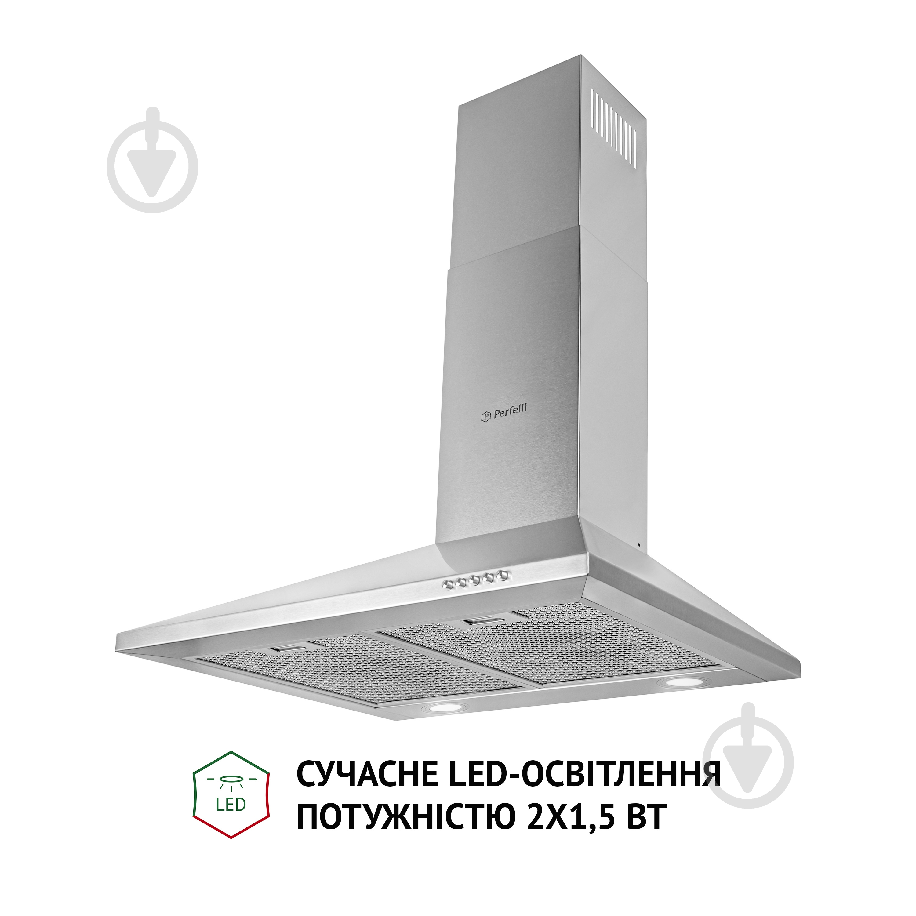 Витяжка Perfelli K 6610 I 1000 LED купольна - фото 3