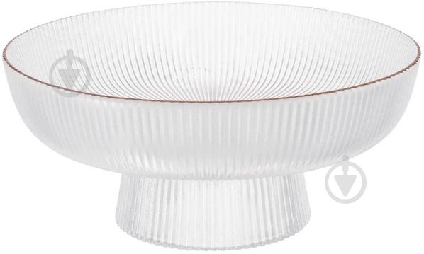 Блюдо на ніжці Viva EDGE CLEAR 26.5х11 см (B100069) - фото 1