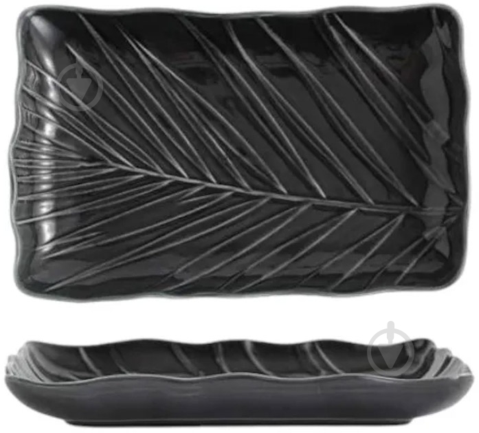 Блюдо Limited Edition LEAF BLACK 24.5х17 см (B010786) - фото 1 Блюдо Limited Edition LEAF BLACK 24.5х17 см (B010786) - фото 1