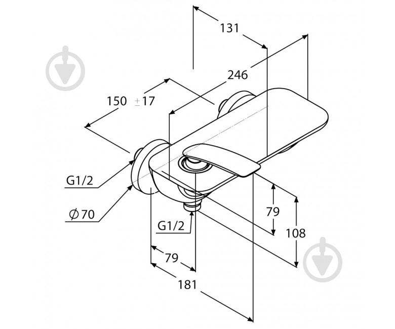 Смеситель для душа Kludi Balance 527109175 - фото 2