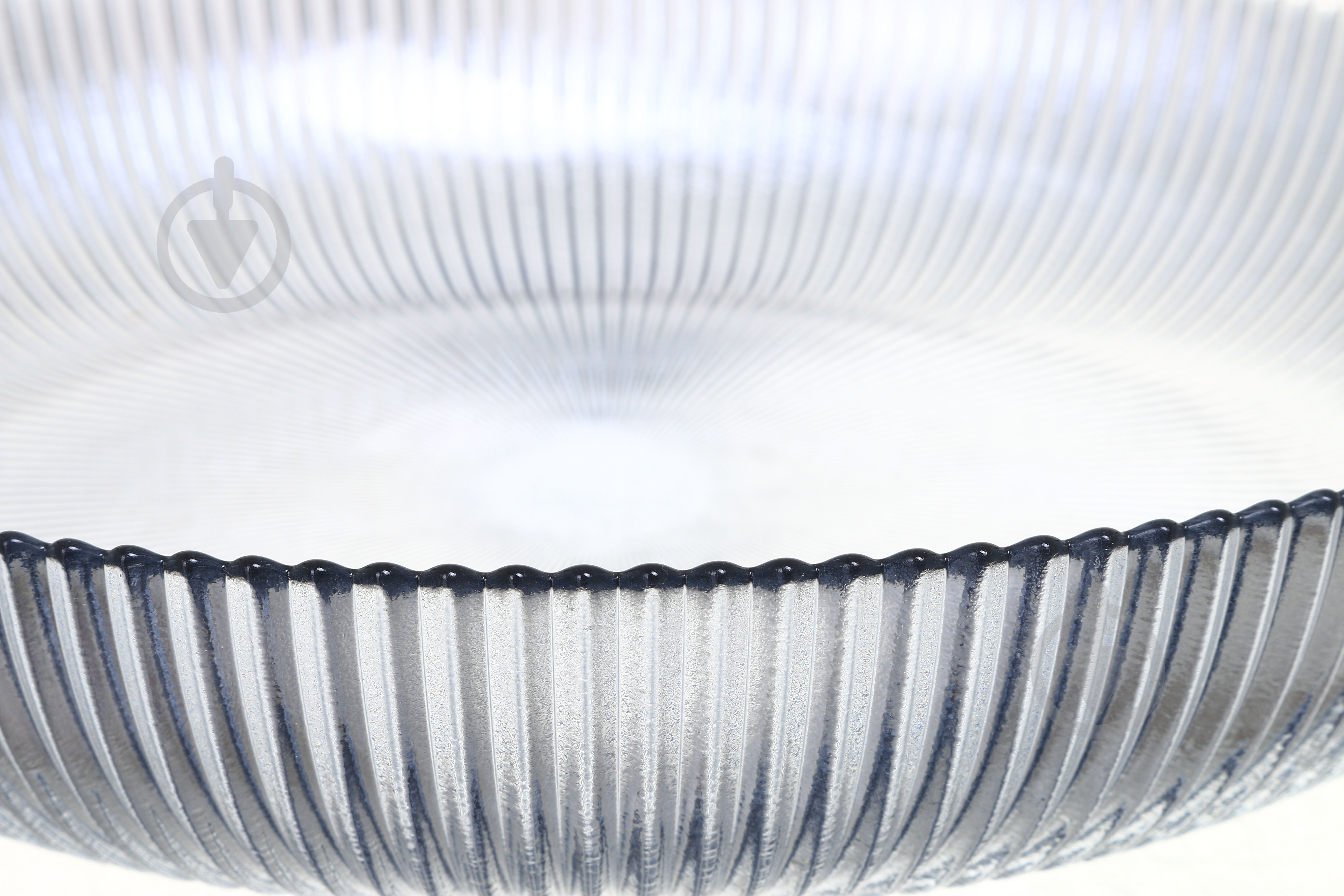 Блюдо Arda Cam Aria 30 см прозорий темно-сірий - фото 2