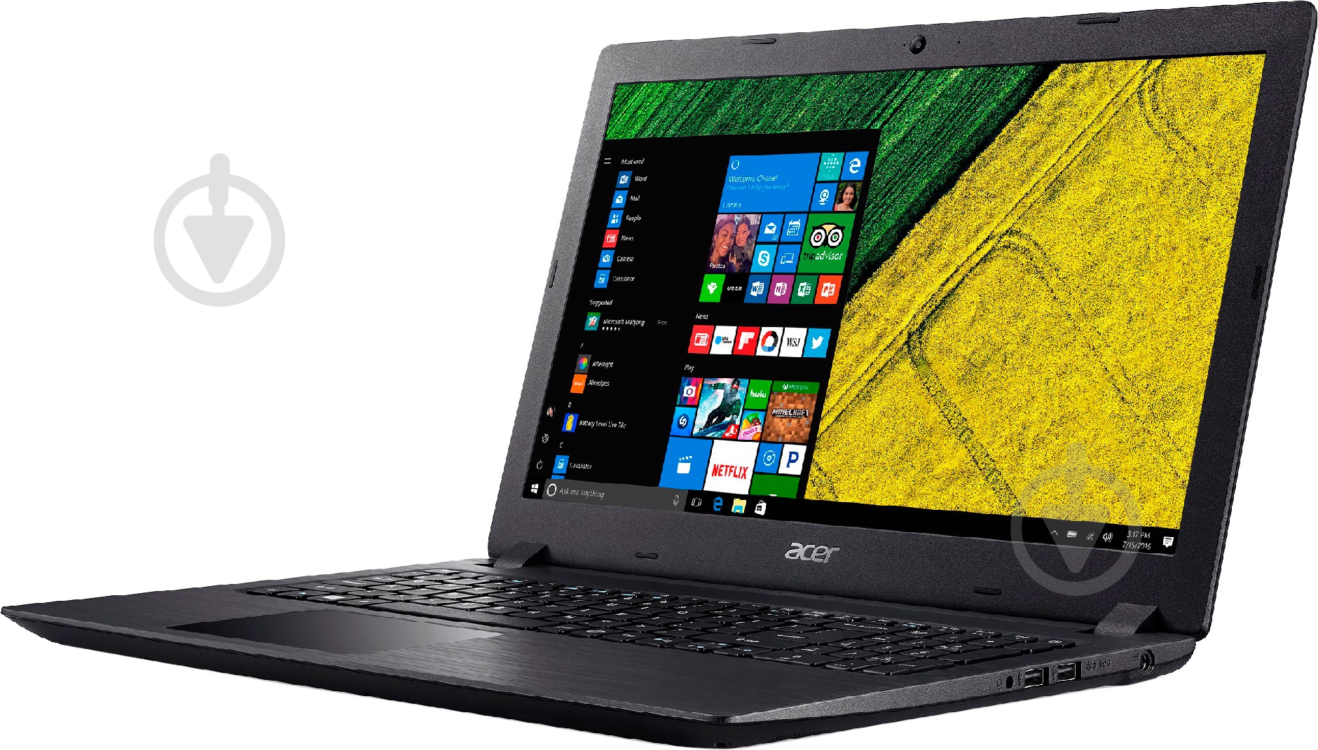 Ноутбук Acer Aspire 3 A315-32-P4CQ 15,6" (NX.GVWEU.027) black - фото 3 Ноутбук Acer Aspire 3 A315-32-P4CQ 15,6" (NX.GVWEU.027) black - фото 3