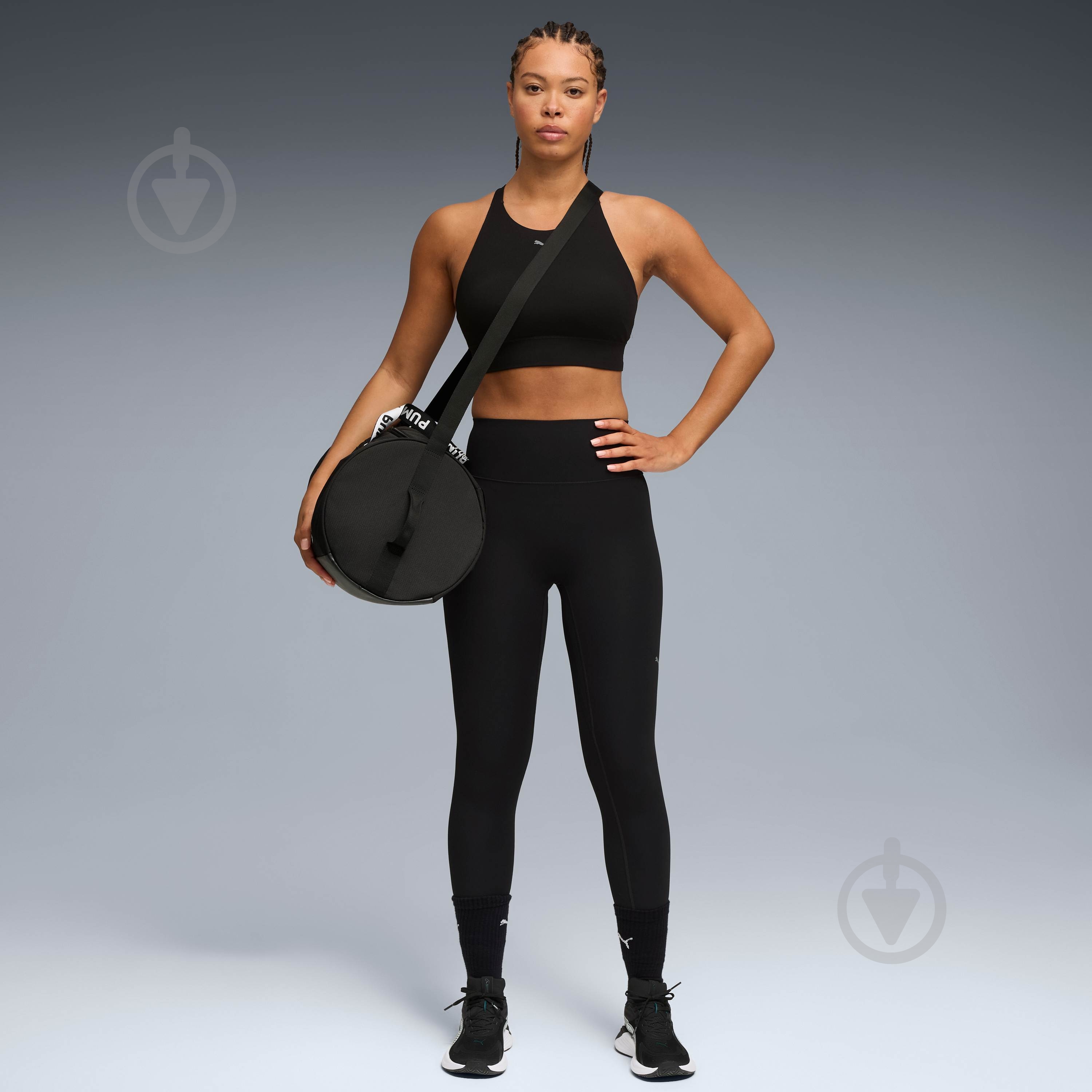 ᐉ Бра Puma SHAPELUXE HIGH NECK BRA - MID 52813801 р.L чорний