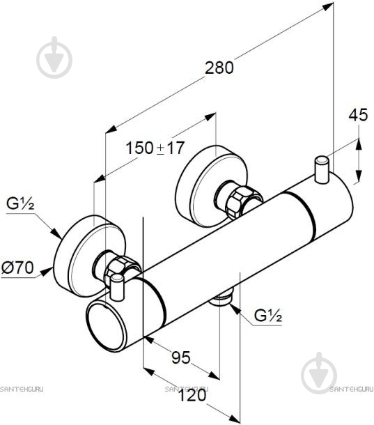 Змішувач для душу Kludi Bozz 352033938 - фото 2 Змішувач для душу Kludi Bozz 352033938 - фото 2