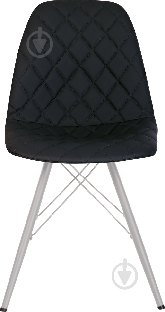 Стул обеденный Nowy Styl LIYA 4LX ALU (BOX-1) RMB ECO-30 черный / алюминий - фото 2
