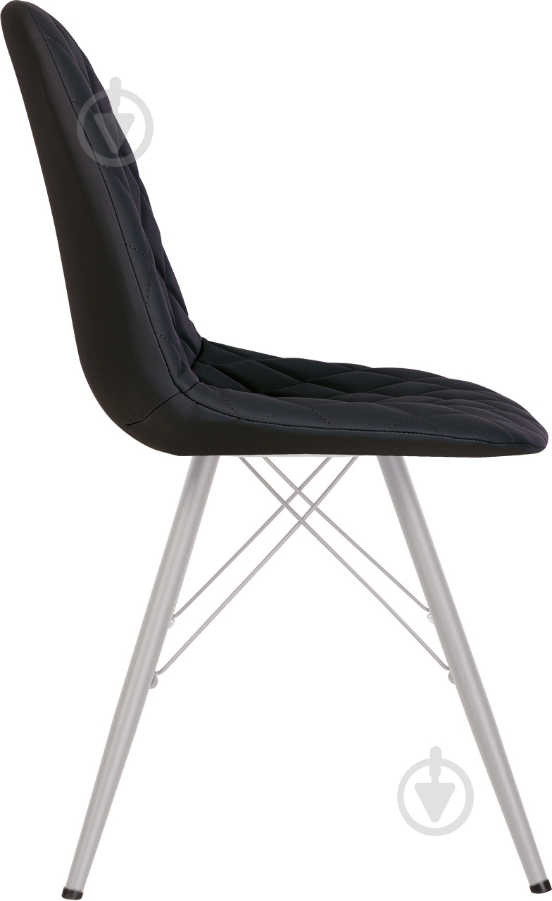Стул обеденный Nowy Styl LIYA 4LX ALU (BOX-1) RMB ECO-30 черный / алюминий - фото 3