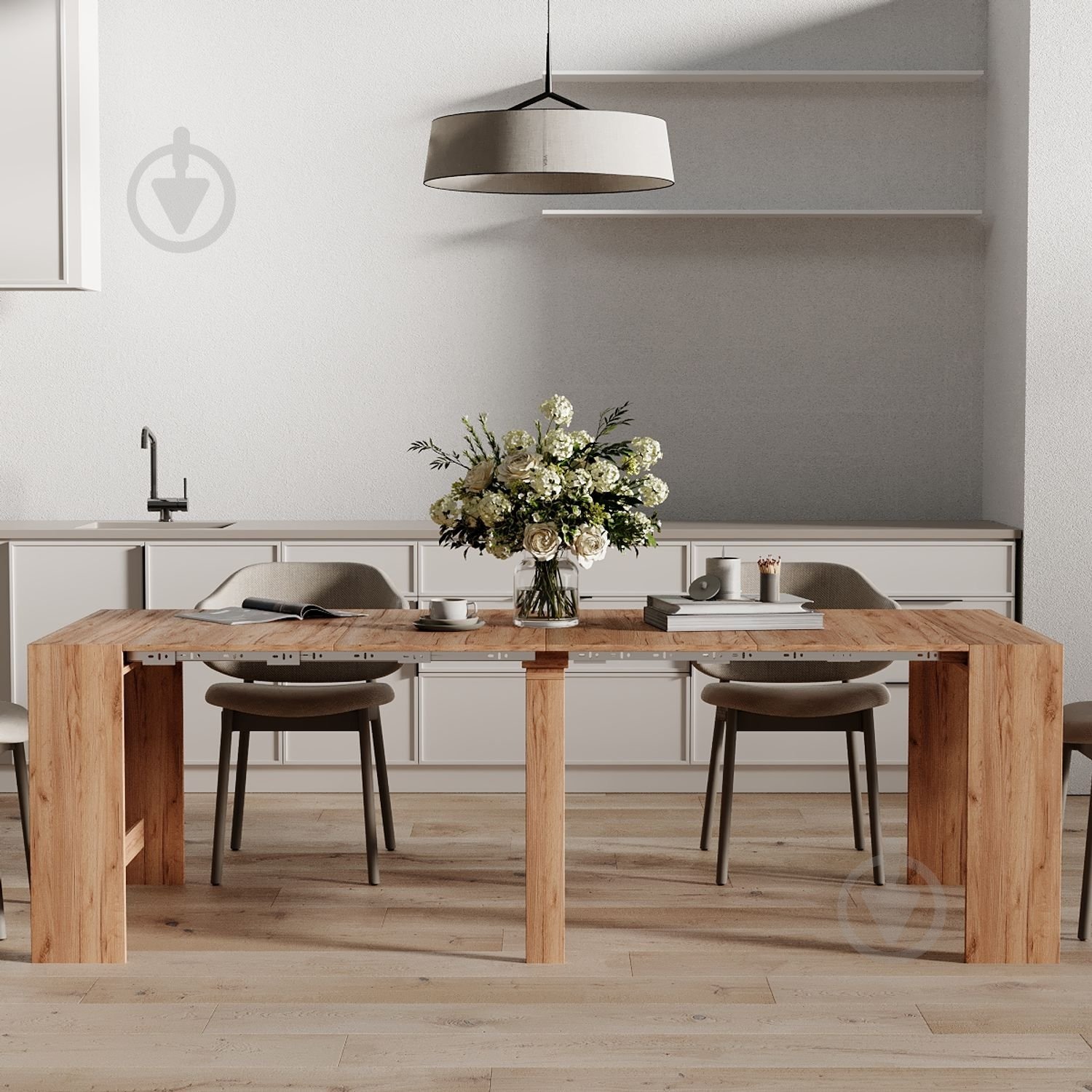 Стол-трансформер ART IN HEAD Снейк 430(2400)x900x750мм дуб крафт золотой/дуб крафт золотой - фото 3 Стол-трансформер ART IN HEAD Снейк 430(2400)x900x750мм дуб крафт золотой/дуб крафт золотой - фото 3