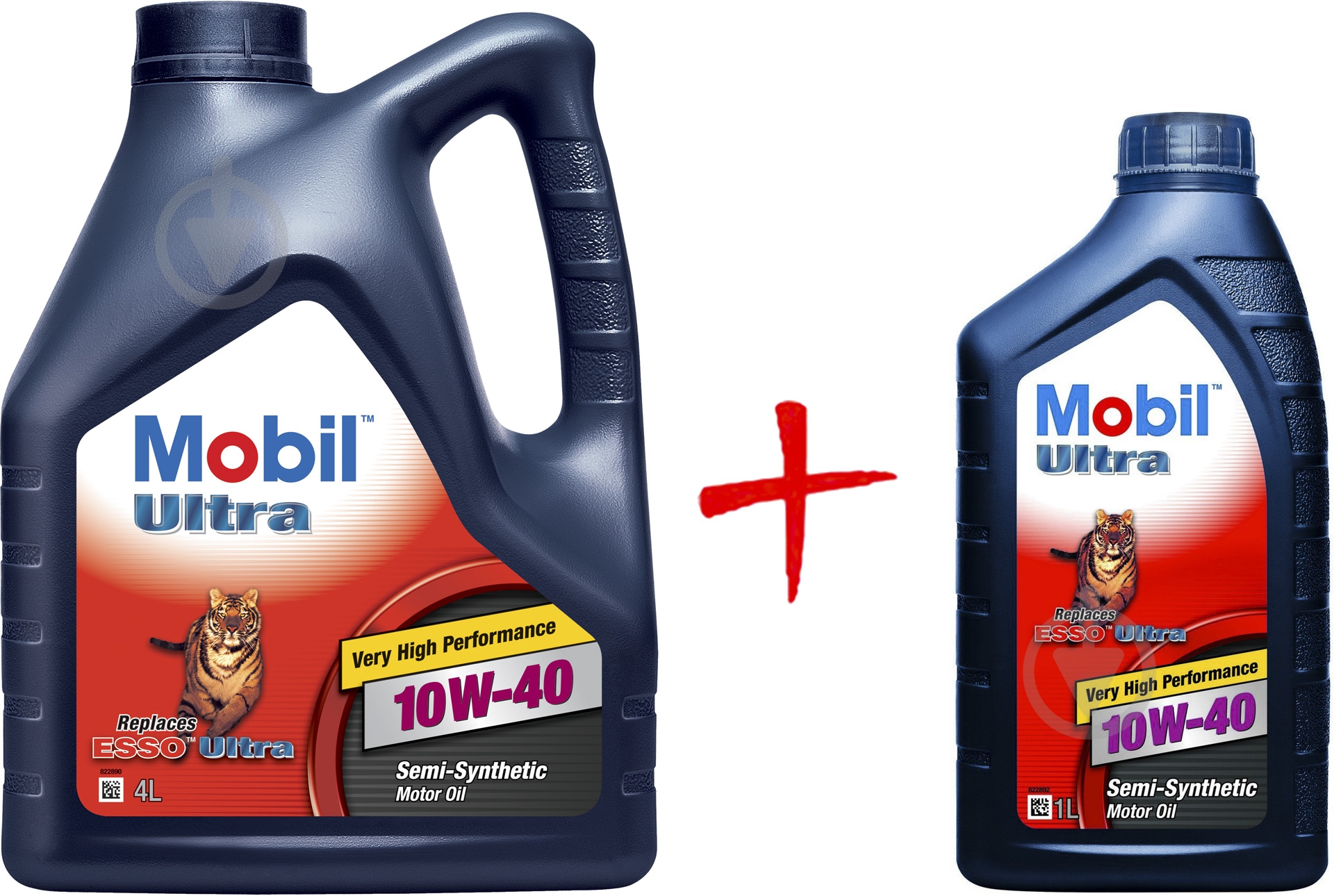 Моторна олива напівсинтетична Mobil Ultra 10W-40 5 л - фото 1