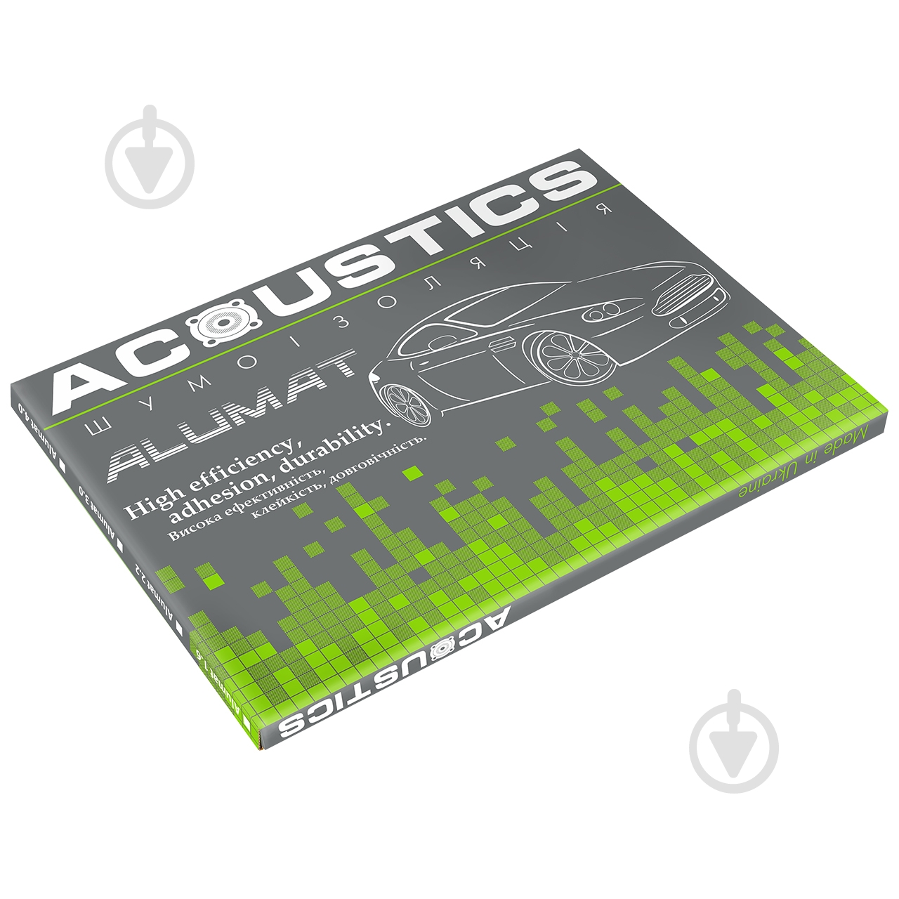 Віброізоляція Acoustics alumat 700x500 3 мм - фото 2 Віброізоляція Acoustics alumat 700x500 3 мм - фото 2