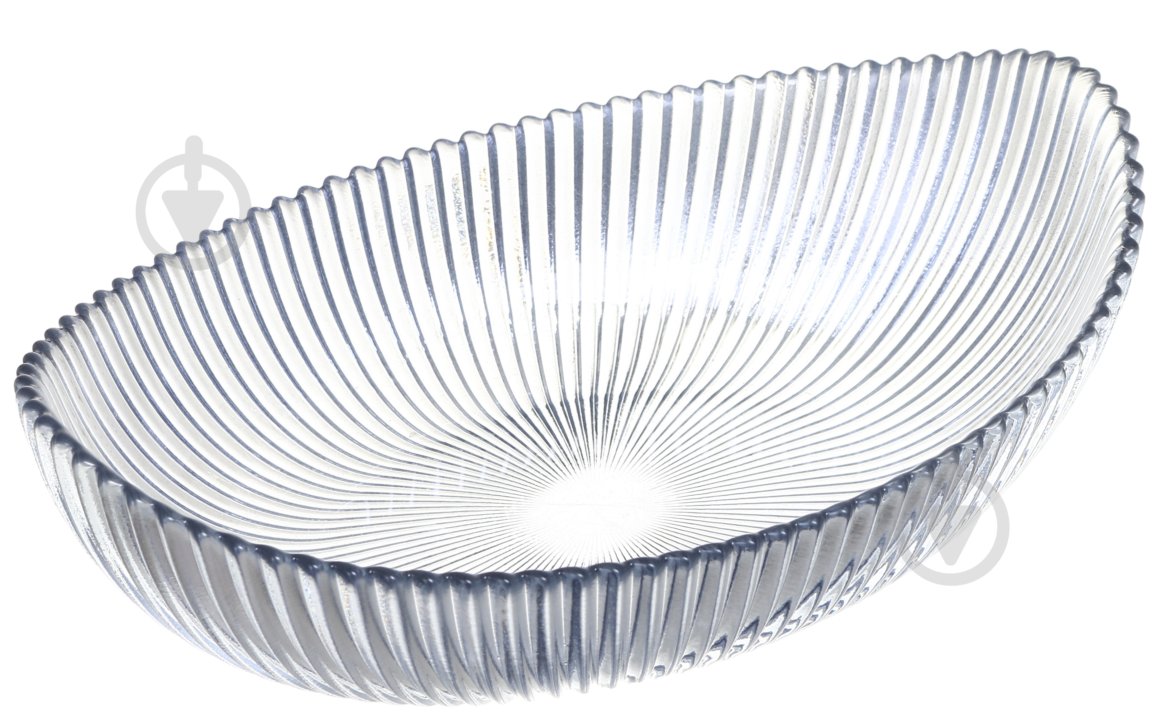 Салатник Arda Cam Aria 20 см прозрачный темно-серый овал - фото 2 Салатник Arda Cam Aria 20 см прозрачный темно-серый овал - фото 2