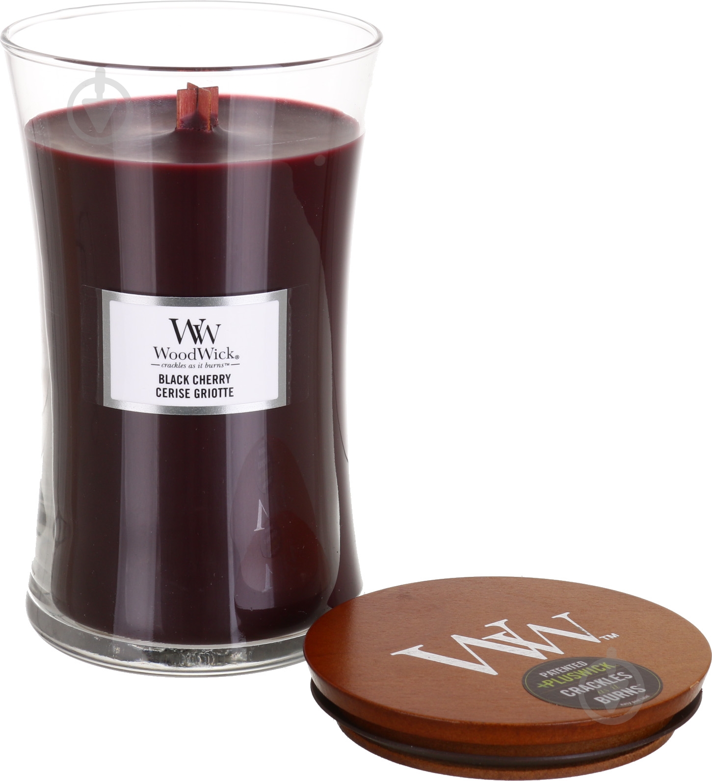 Свеча ароматическая Woodwick Large Black cherry 609г - фото 2