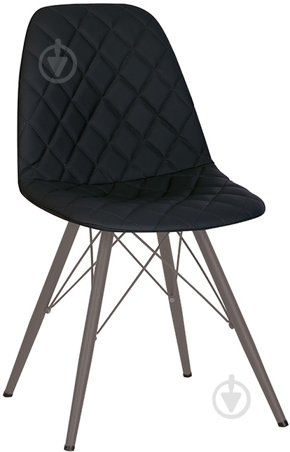 Стул обеденный Nowy Styl LIYA 4LX ANTR (BOX-1) RMB ECO-30 черный / антрацит - фото 4
