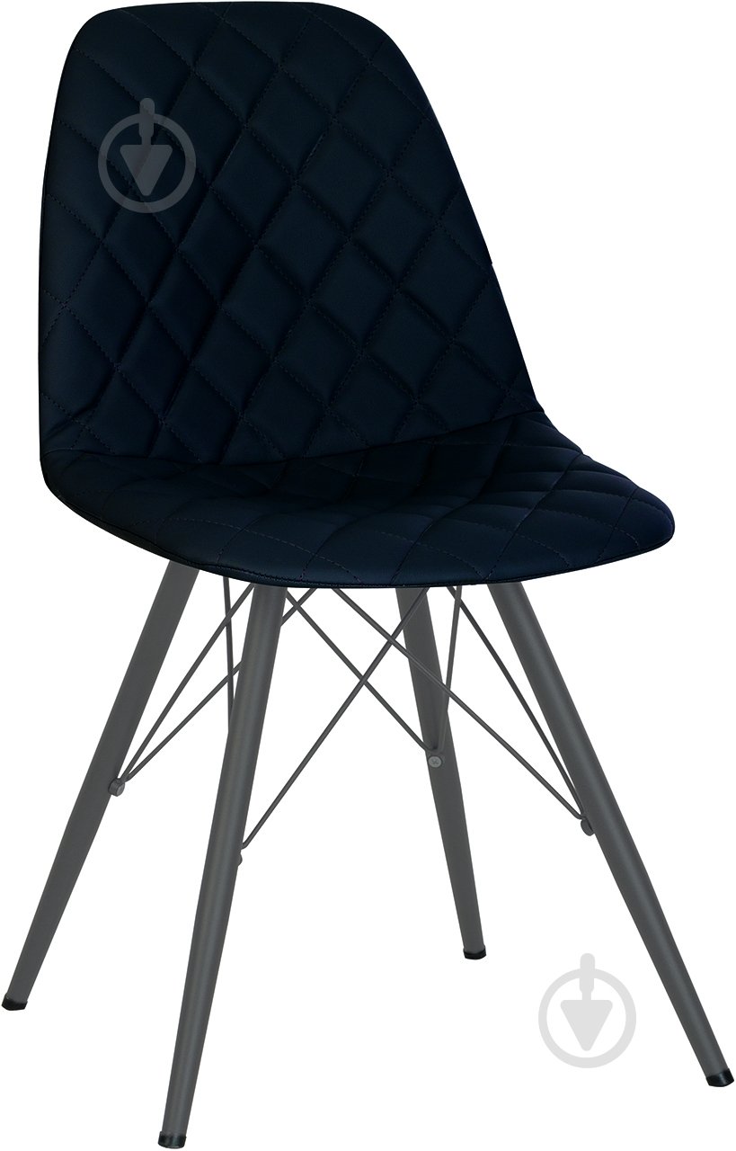 Стул обеденный Nowy Styl LIYA 4LX ANTR (BOX-1) RMB ECO-30 черный / антрацит - фото 1