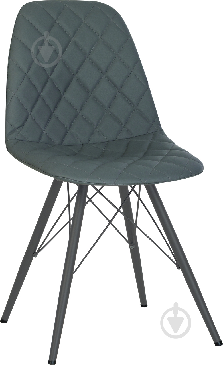 Стул обеденный Nowy Styl LIYA 4LX ANTR (BOX-1) RMB ECO-70 серый / антрацит - фото 1