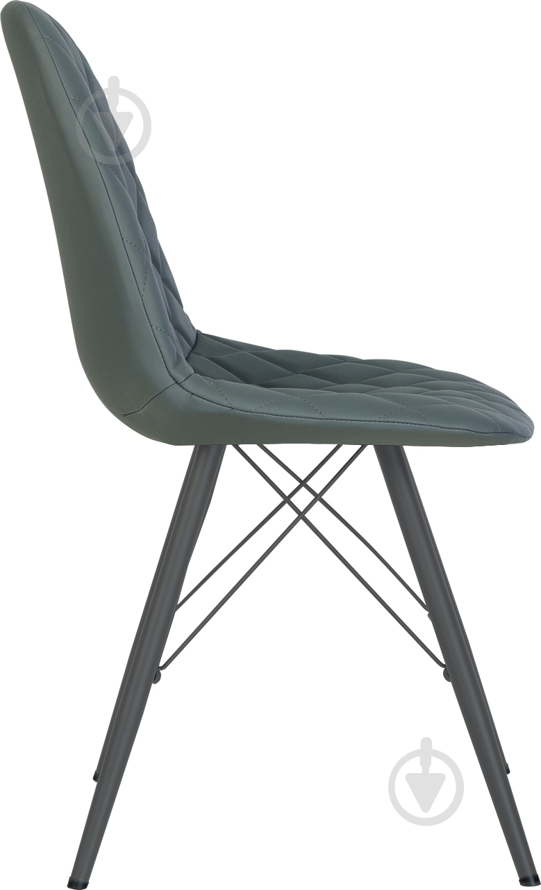 Стул обеденный Nowy Styl LIYA 4LX ANTR (BOX-1) RMB ECO-70 серый / антрацит - фото 2