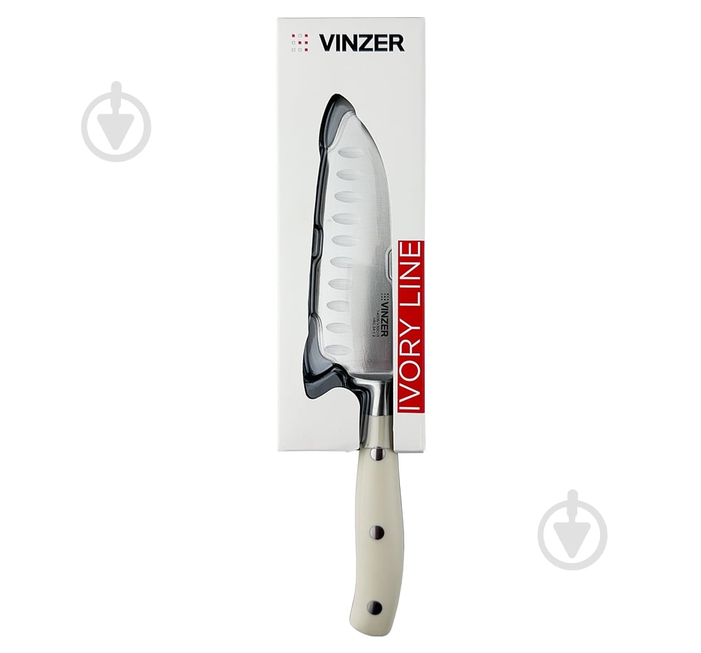 Ніж сантоку Vinzer Ivory line 50275 - фото 2