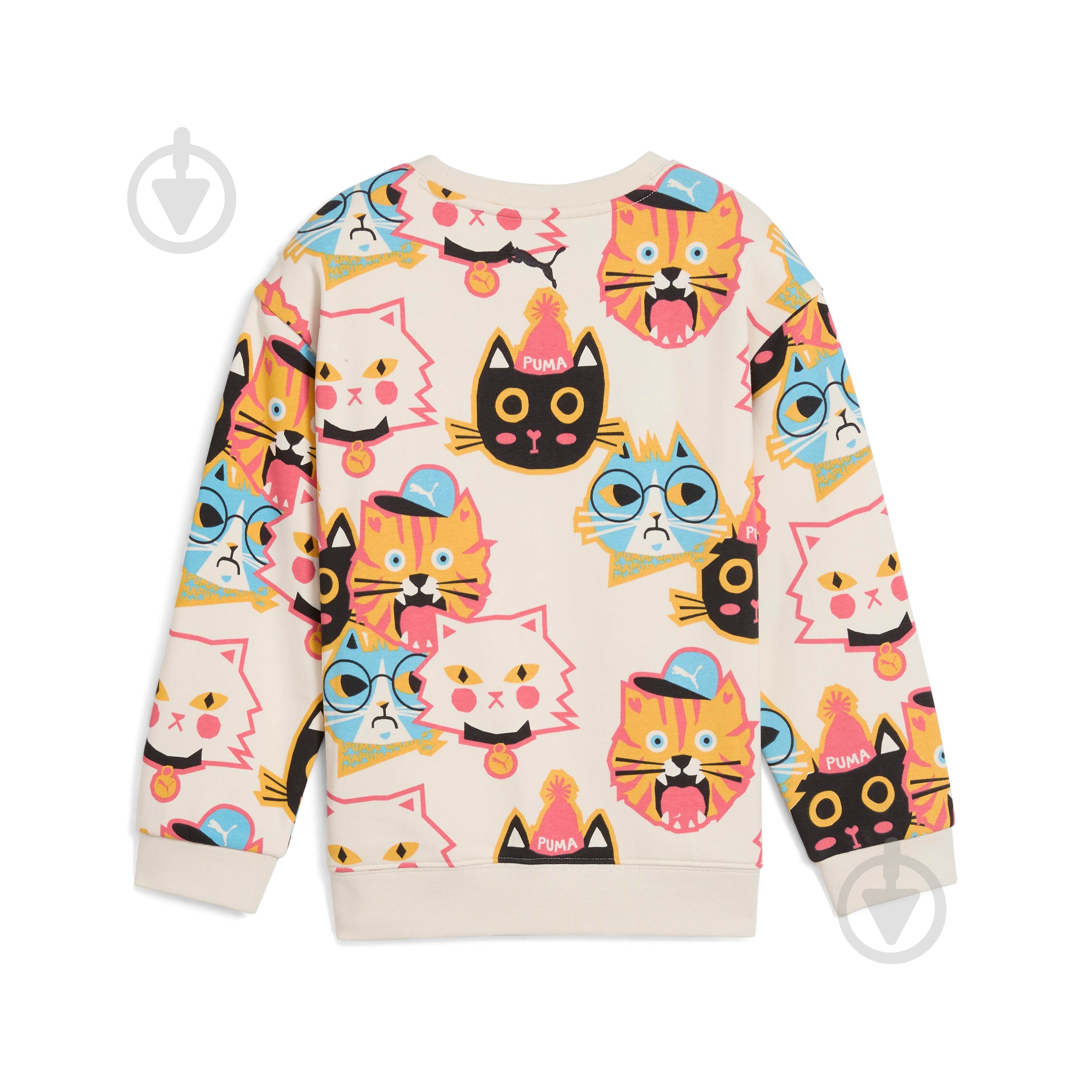 Свитшот Puma MOODY CAT AOP Crew TR PS 63220787 р.104 бежевый - фото 6 Свитшот Puma MOODY CAT AOP Crew TR PS 63220787 р.104 бежевый - фото 6